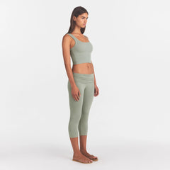 COTTON JERSEY FOLDOVER CAPRI | MINERAL