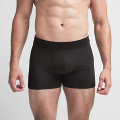 SKIMS COTTON MENS 3" BOXER BRIEF | ONYX
