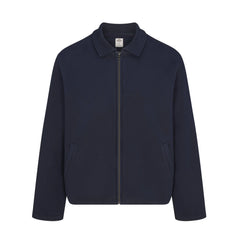 HEAVYWEIGHT FLEECE MENS SHERPA-LINED ZIP UP JACKET | NAVY