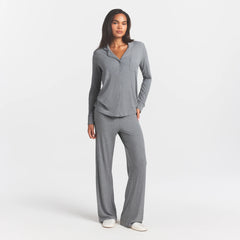 SOFT LOUNGE SLEEP SET | HEATHER GREY