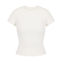 COTTON RIB T-SHIRT | MARBLE