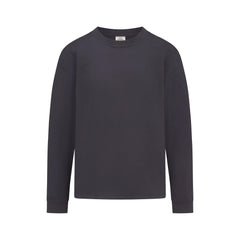 HEAVYWEIGHT COTTON MENS RELAXED LONG SLEEVE T-SHIRT | RAVEN