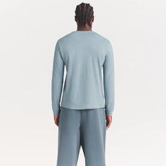 SKIMS COTTON MENS CLASSIC LONG SLEEVE T-SHIRT | SKY