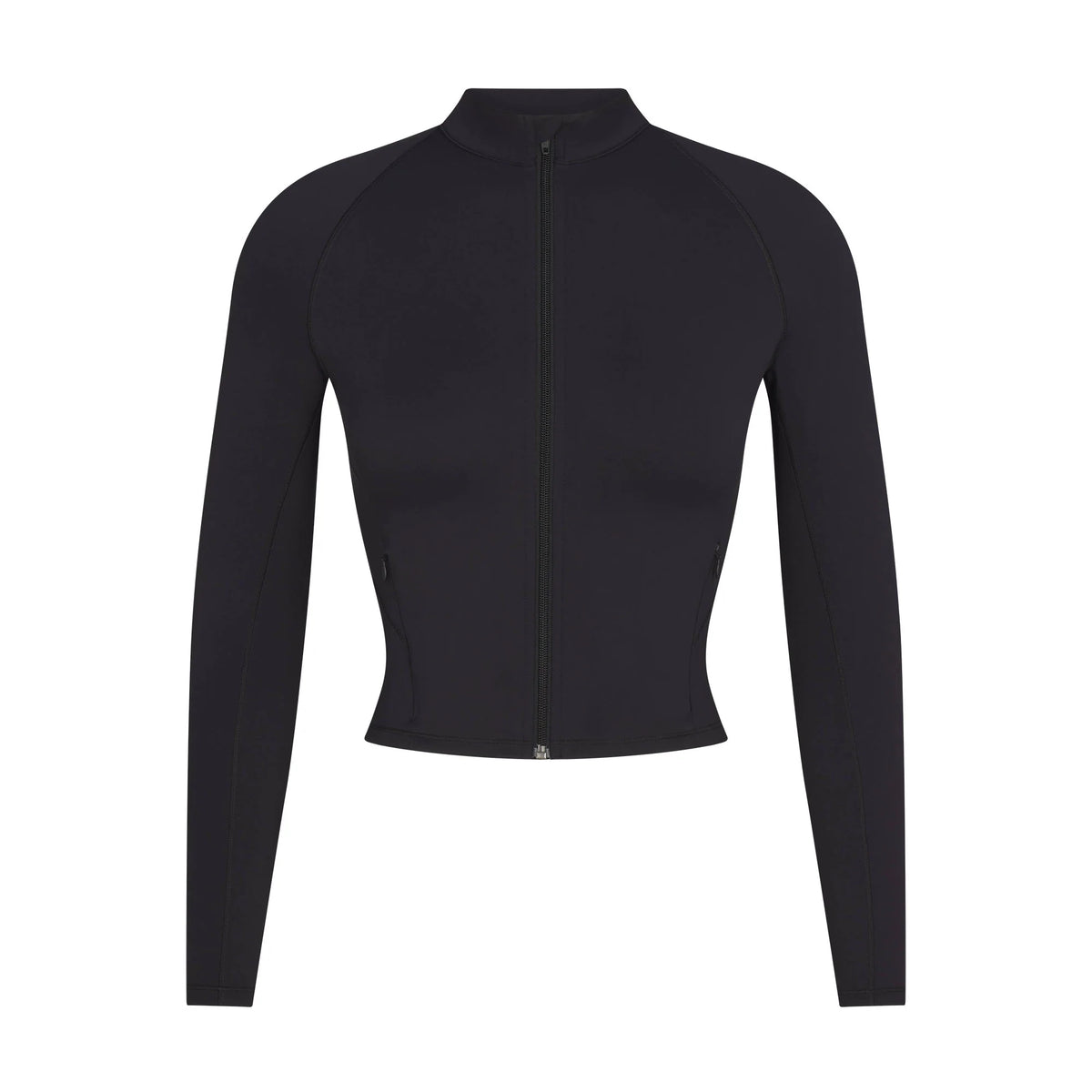 NikeSKIMS MATTE MOCK NECK FULL ZIP JACKET | OBSIDIAN