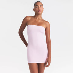 COTTON JERSEY MINI TUBE DRESS | CHERRY BLOSSOM
