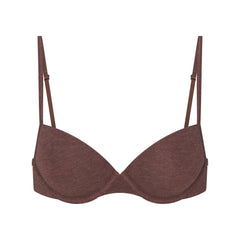 EVERYDAY COTTON T-SHIRT BRA | COCOA HEATHER