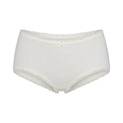 LIGHTWEIGHT COTTON POINTELLE LACE BOY SHORT | MARBLE TONAL