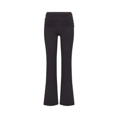NikeSKIMS MATTE FOLDOVER SLIM FLARE LEGGING | OBSIDIAN