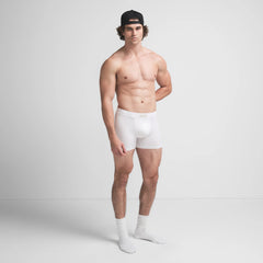 SKIMS COTTON MENS 3" BOXER BRIEF | CHALK