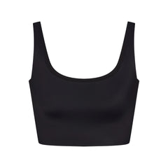 NikeSKIMS SHINE SCOOP NECK BRA TOP | OBSIDIAN