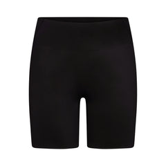 NikeSKIMS SATIN SHINE BONDED WAIST 7" BIKER SHORT | OBSIDIAN