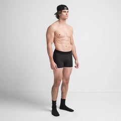 SKIMS COTTON MENS 3" BOXER BRIEF | ONYX