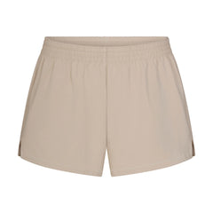 COTTON JERSEY LOOSE SHORT | STONE