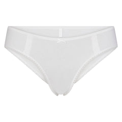 LIGHTWEIGHT COTTON LACE HIPSTER | SNOW