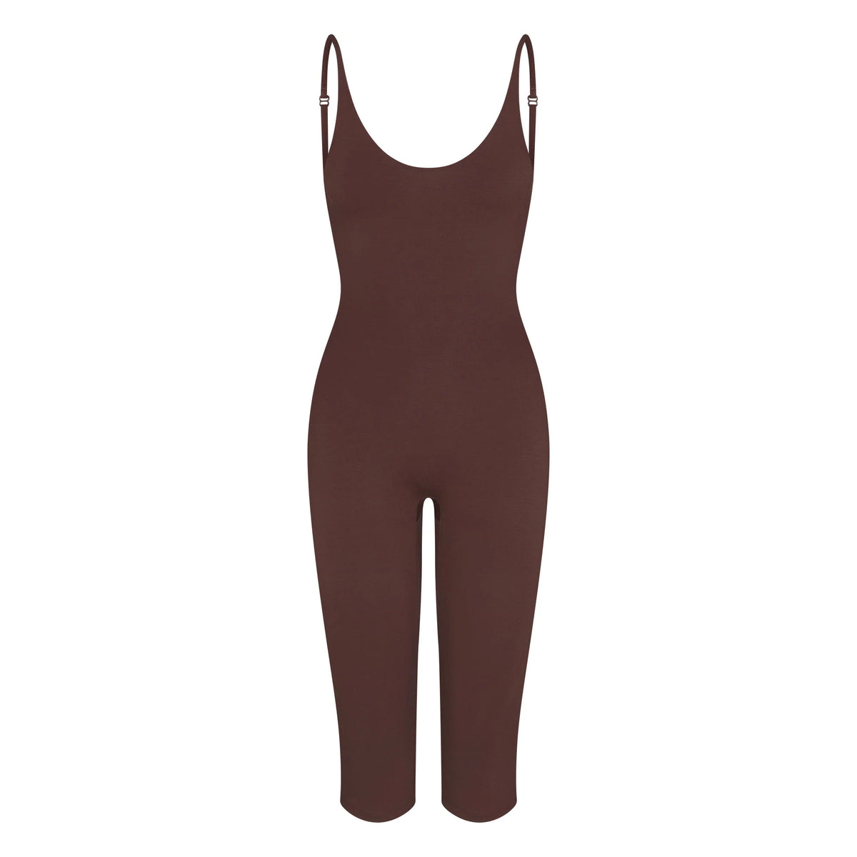 SMOOTH LAYERS CAPRI CATSUIT | COCOA