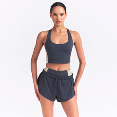 NikeSKIMS MATTE SHINE MIX RACERBACK BRA TOP | DEEP ROYAL AND STONE