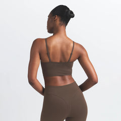 NikeSKIMS MATTE CAMI BRA TOP | DARK SEPIA