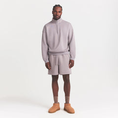 FLEECE LOUNGE MENS RELAXED QUARTER ZIP | SHADOW