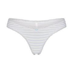 LIGHTWEIGHT COTTON LACE THONG | AIRSPACE LAGUNA STRIPE