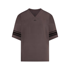 NikeSKIMS STRETCH KNIT OVERSIZED V-NECK TOP | RESIN