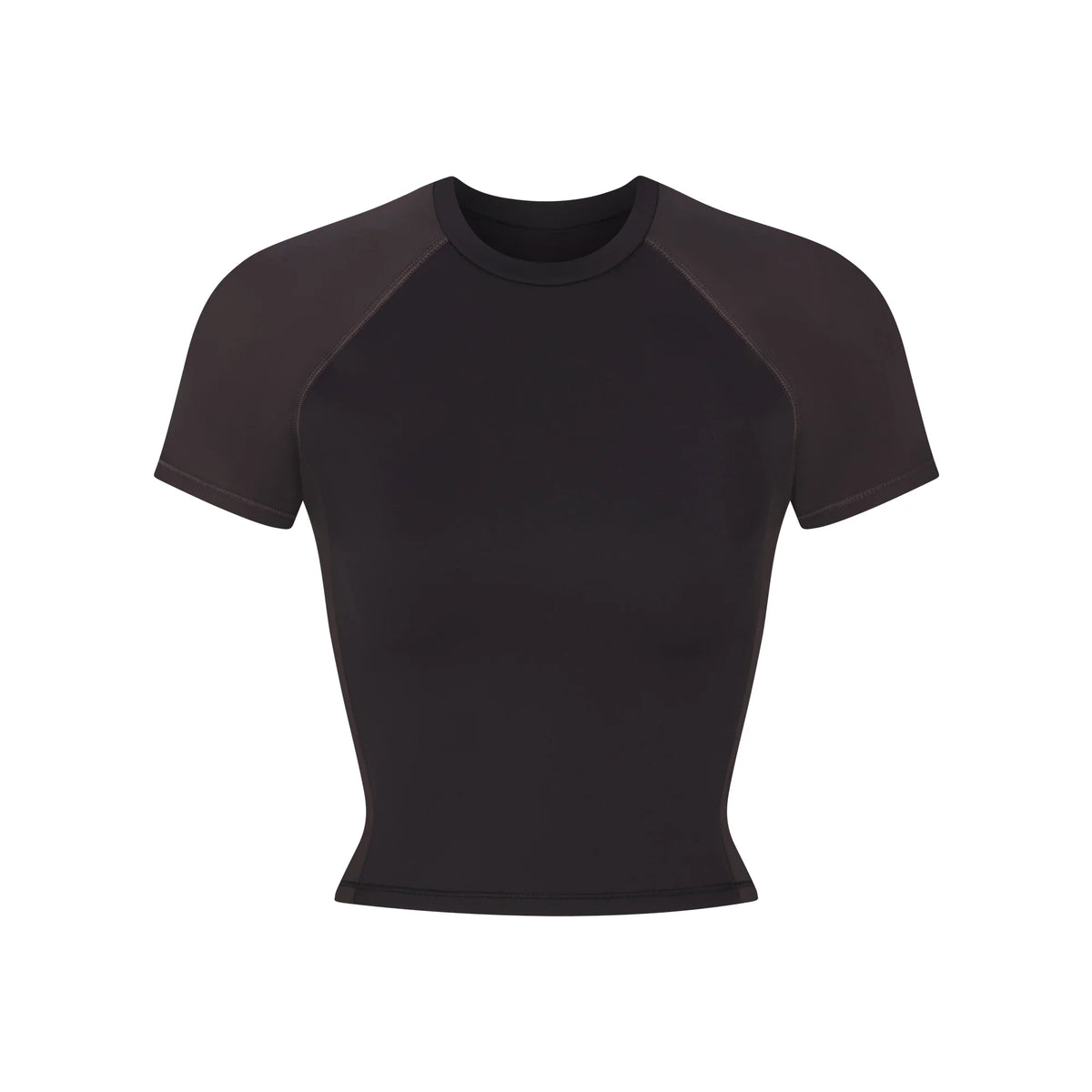 NikeSKIMS MATTE SHINE MIX CROPPED BABY T-SHIRT | OBSIDIAN AND IGNEOUS