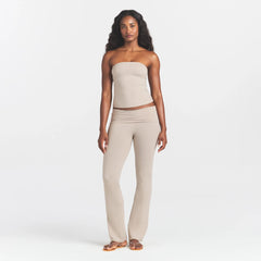 COTTON JERSEY TUBE TOP | STONE