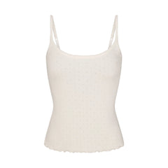 HEAVY POINTELLE CAMI | MARBLE