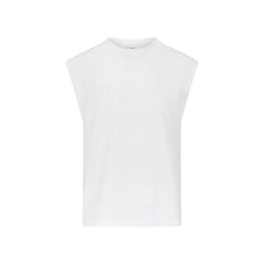 HEAVYWEIGHT COTTON MENS CROPPED MUSCLE TANK | CHALK