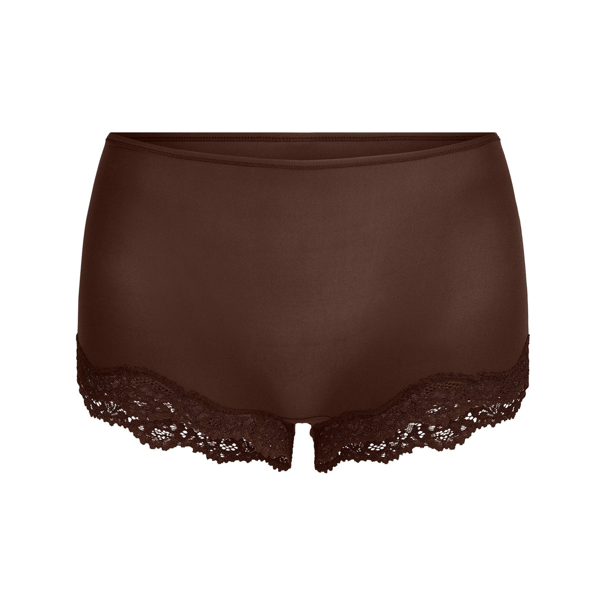 FITS EVERYBODY LACE BOY SHORT | ESPRESSO