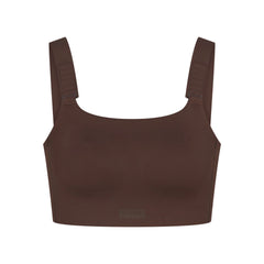NikeSKIMS MATTE WIDE STRAP BRA | DARK SEPIA