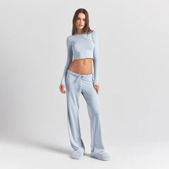 SKIMS SLEEP STRAIGHT LEG PANT | ZEN BLUE