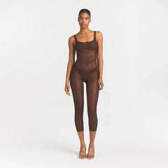 POWER MESH SHAPEWEAR CATSUIT | COCOA