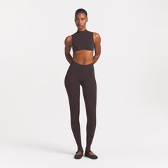 NikeSKIMS STUDIO STRETCH DIPPED 29" LEGGING | DARK ROAST