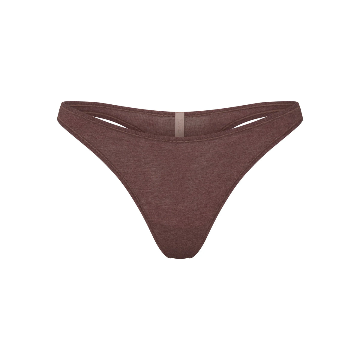 EVERYDAY COTTON THONG | COCOA HEATHER