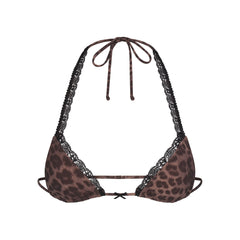 FITS EVERYBODY LACE MICRO BRALETTE | UMBER LEOPARD PRINT
