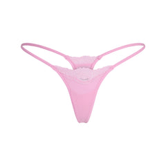 FITS EVERYBODY LACE STRING THONG | BUBBLE GUM TONAL