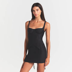 SKIMS BODY MINI GARTER SKIRT | ONYX
