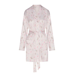 WOVEN SHINE ROBE | BARELY PINK SNACK BAG