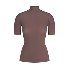NikeSKIMS WEIGHTLESS LAYERS MOCK NECK SHORT SLEEVE T-SHIRT | RESIN