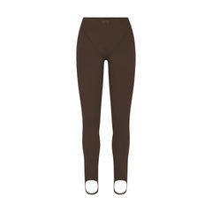NikeSKIMS MATTE V-LINE STIRRUP LEGGING | DARK SEPIA