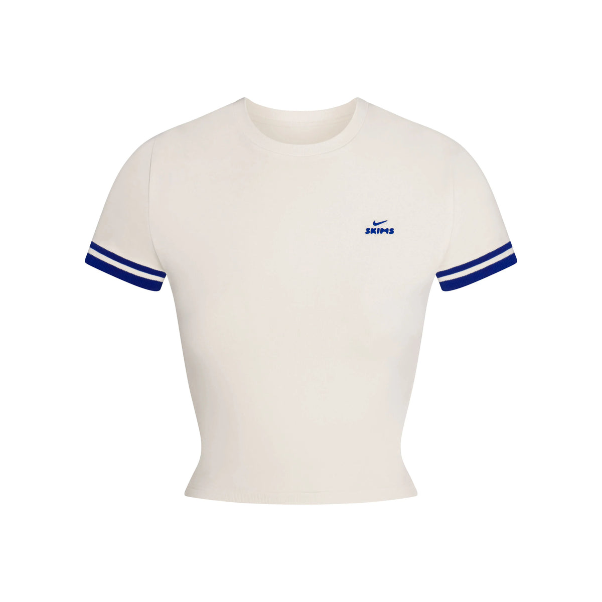 NikeSKIMS STRETCH KNIT CROPPED T-SHIRT | IVORY