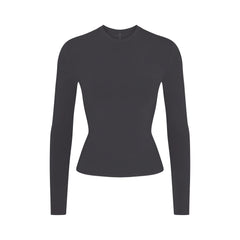 COTTON JERSEY LONG SLEEVE T-SHIRT | SOOT